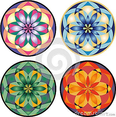 Vector mandala set Vector Illustration