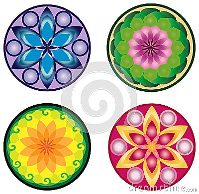 Vector mandala set Vector Illustration