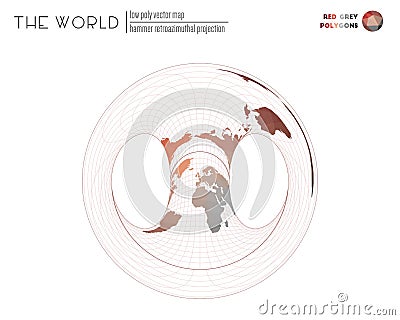 Vector map of the world. Cartoon Illustration