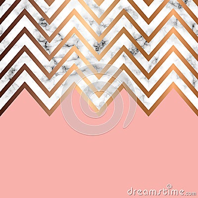 Vector marble texture design with golden geometric lines, black and white marbling surface, modern luxurious background Vector Illustration