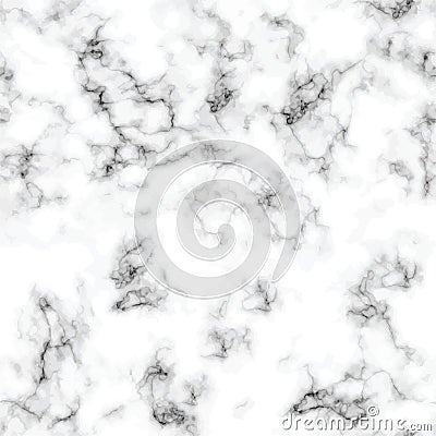 Vector marble texture design seamless pattern, black and white marbling surface Vector Illustration