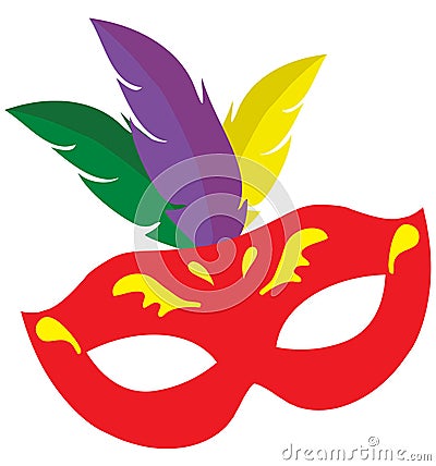 Vector Mardi Gras Carnival Mask. Vector Illustration