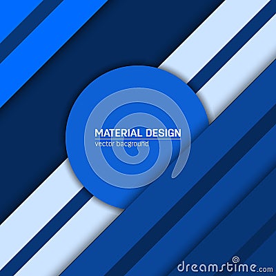 Vector material design background. Abstract creative concept layout template. For web and mobile app, paper art Vector Illustration