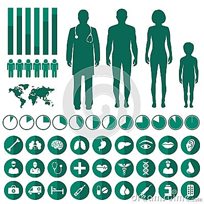 Vector medical infographic Vector Illustration