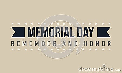 Vector of memorial day theme Vector Illustration