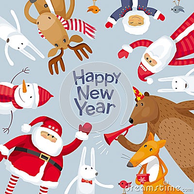 Merry Christmas vector image Vector Illustration