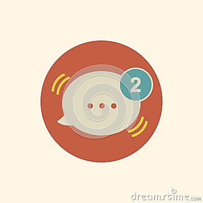 Vector of message chatting icon Vector Illustration