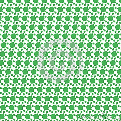 Vector Meta ball Connect Dot Set. Green Molecule chain. Circle Shapes. Abstract Geometric Dots. Morphing Blob for Vector Illustration