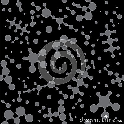 Vector Meta ball Connect Dot Set. Molecule chain. Circle Shapes. Abstract Geometric Dots. Morphing Blob for Pattern Vector Illustration