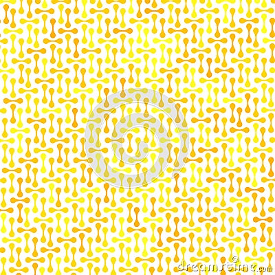 Vector Meta ball Connect Dot Set. Yellow Molecule chain. Circle Shapes. Abstract Geometric Dots. Morphing Blob for Vector Illustration