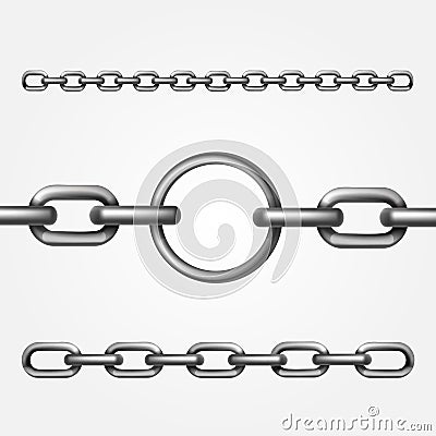 Vector Metal Chain Vector Illustration