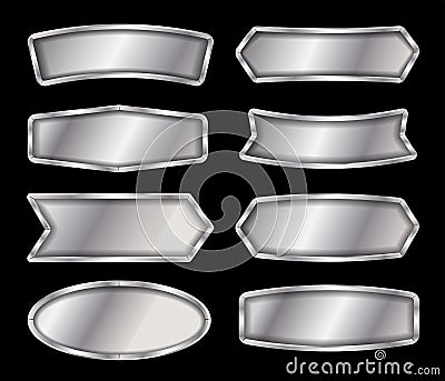 Vector metal sign Vector Illustration