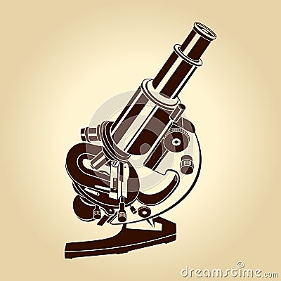 Vector microscope illustration Vector Illustration