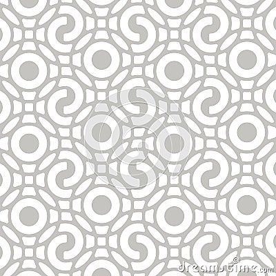 Vector middle round art decoration seamless patterns Vector Illustration