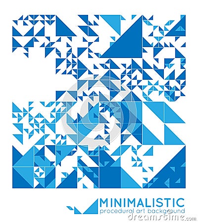 Vector minimal covers procedural design. Futuristic minimalistic layout. Conceptual generative background. Journal or Vector Illustration
