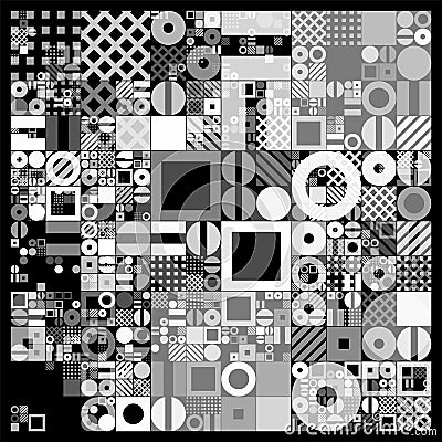 Vector minimal covers procedural design. Futuristic minimalistic layout. Conceptual generative background. Journal or Vector Illustration