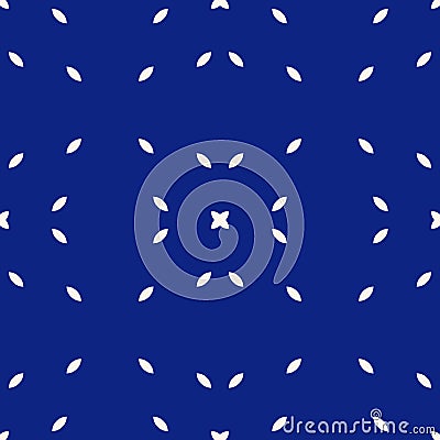 Vector minimal seamless pattern. Simple abstract geometric texture. Indigo blue Vector Illustration