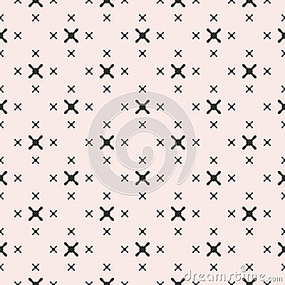 Vector minimalist texture, geometric seamless pattern Vector Illustration