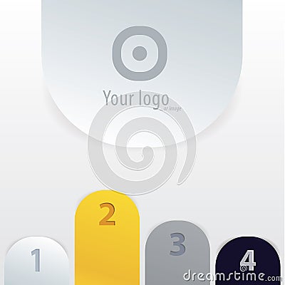 Vector minimalistic signs with space for your content. Sizeable, editable. Easy to edit. Vector Illustration