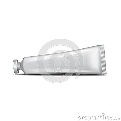 Vector mock up tube - cream, gel, skin care, toothpaste. Ready for your design. Packaging mockup template Stock Photo