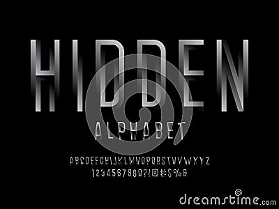 Hidden font Vector Illustration