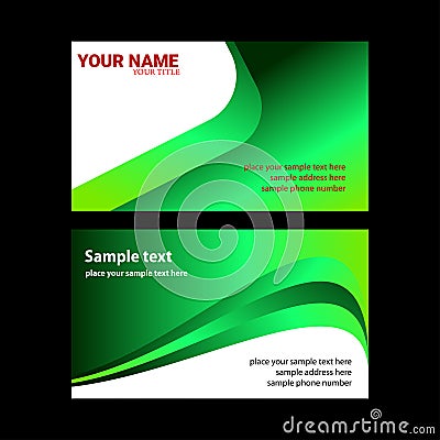 Vector Modern Business Card Template Stock Photo