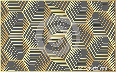 Vector modern geometry pattern hexagon, abstract geometric background, trendy print, monochrome retro texture, hipster fashion des Stock Photo