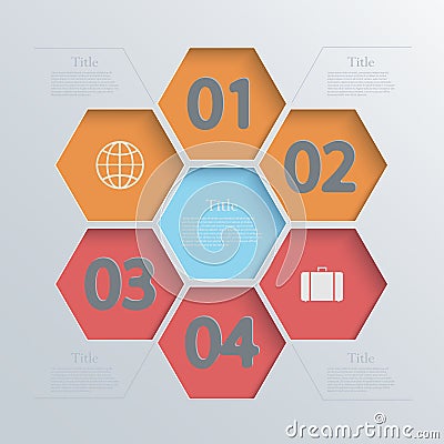 Vector modern infographic element design. Eps 10 Vector Illustration