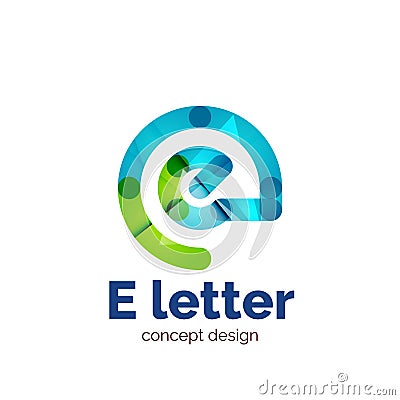 Vector modern minimalistic letter concept logo Vector Illustration