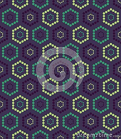 Vector modern seamless colorful geometry hexagon pattern, color abstract Vector Illustration