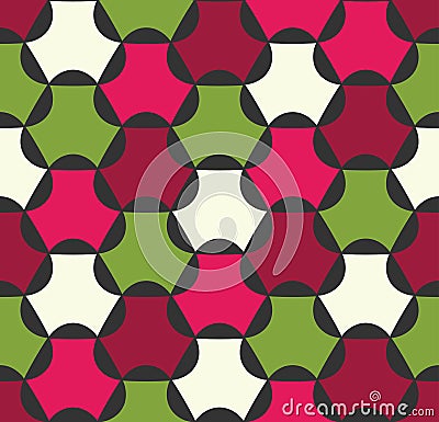 Vector modern seamless colorful geometry pattern, color abstrac Vector Illustration