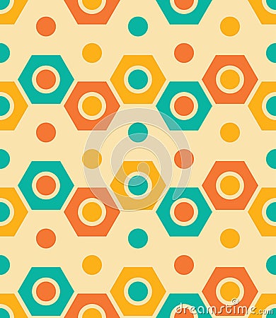Vector modern seamless colorful geometry pattern, color abstrac Vector Illustration