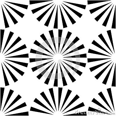 Vector modern seamless geometry pattern, black and white abstract Vector Illustration