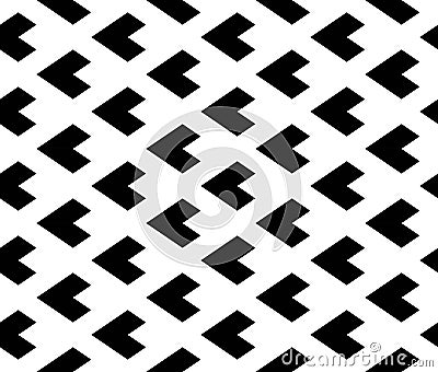 Vector modern seamless geometry pattern triangle, black and white abstract Vector Illustration