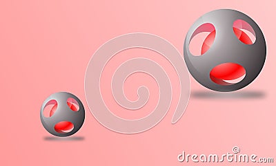 3D sphere icon and logo design. Vector Illustration