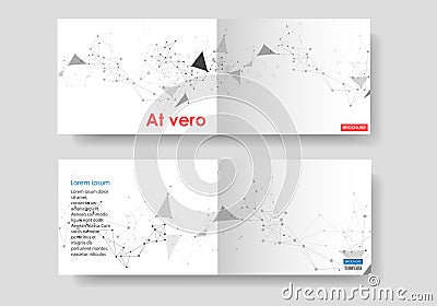 Vector molecular abstract template. Chemistry atom element connection. Network organic concept. Evolution communication Vector Illustration
