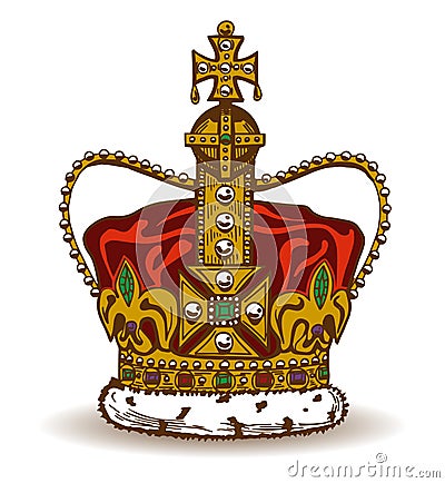 Vector monarchy crown Vector Illustration