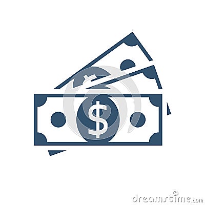 Vector money Icon. Vector Illustration