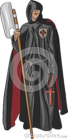 Vector monk inquisitor Vector Illustration