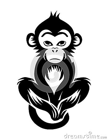 Vector Monkey Stock Photo