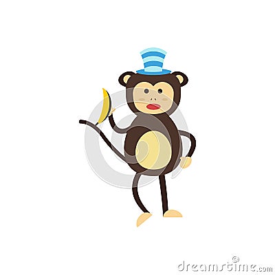 Vector monkey icon. Vector Illustration