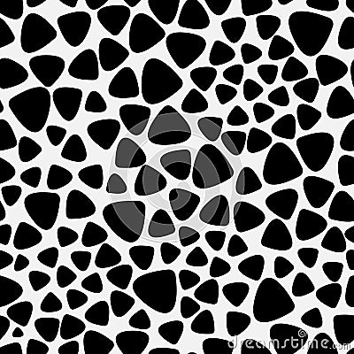 Vector monochrome background with stones. Seamless texture Vector Illustration