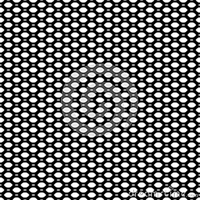 Vector monochrome seamless pattern, black & white mosaic Vector Illustration