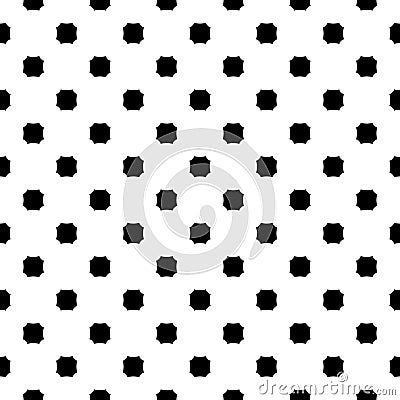 Vector monochrome seamless texture, octagons Vector Illustration