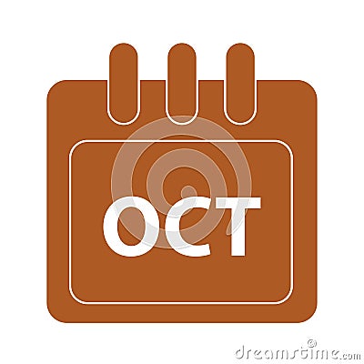 Vector month on calender Vector Illustration