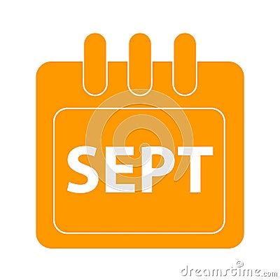 Vector month on calender Vector Illustration