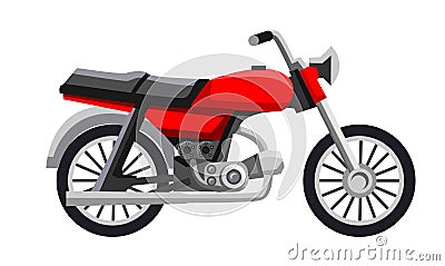 Vector motorcycle isolated on white background Vector Illustration
