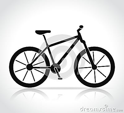 Vector mountain bike icon Vector Illustration