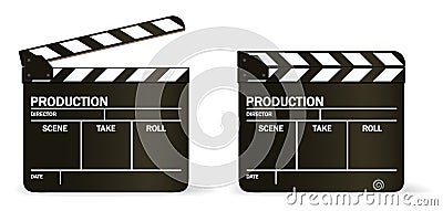 VECTOR movie clapper board Vector Illustration