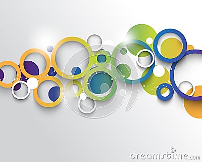 Vector multicolored infographics concept background Stock Photo